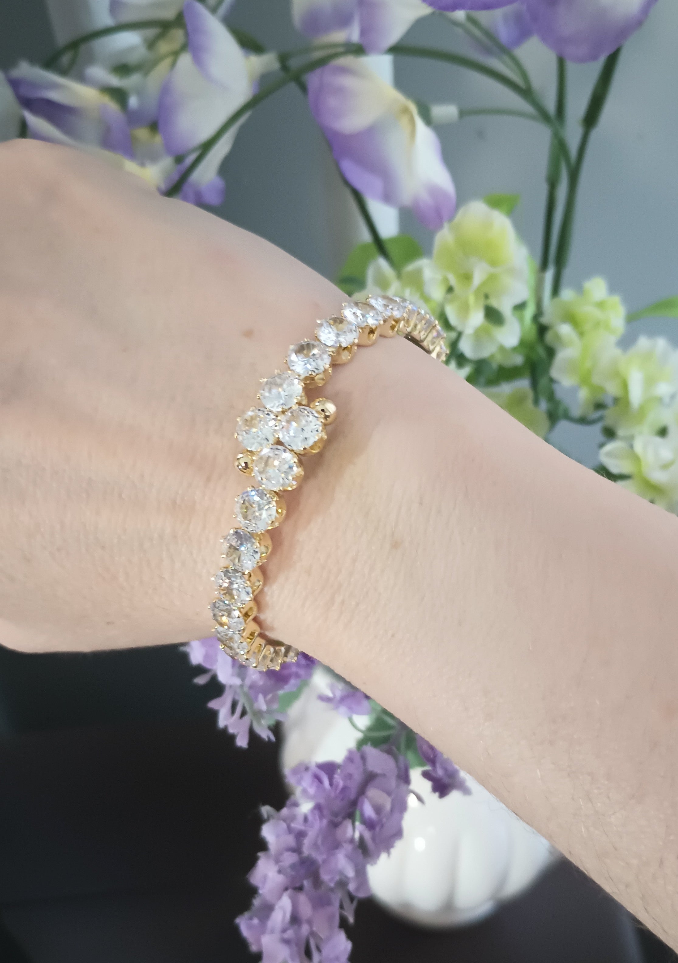 Brazalete Gold filled  Zirconias cz