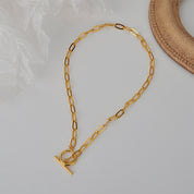 Collar / Chunky Plata 925  Paper Clip