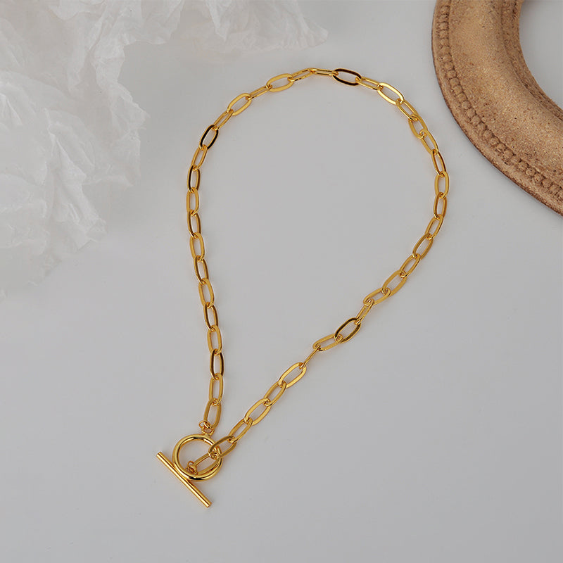 Collar / Chunky Plata 925  Paper Clip