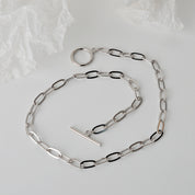 Collar / Chunky Plata 925  Paper Clip