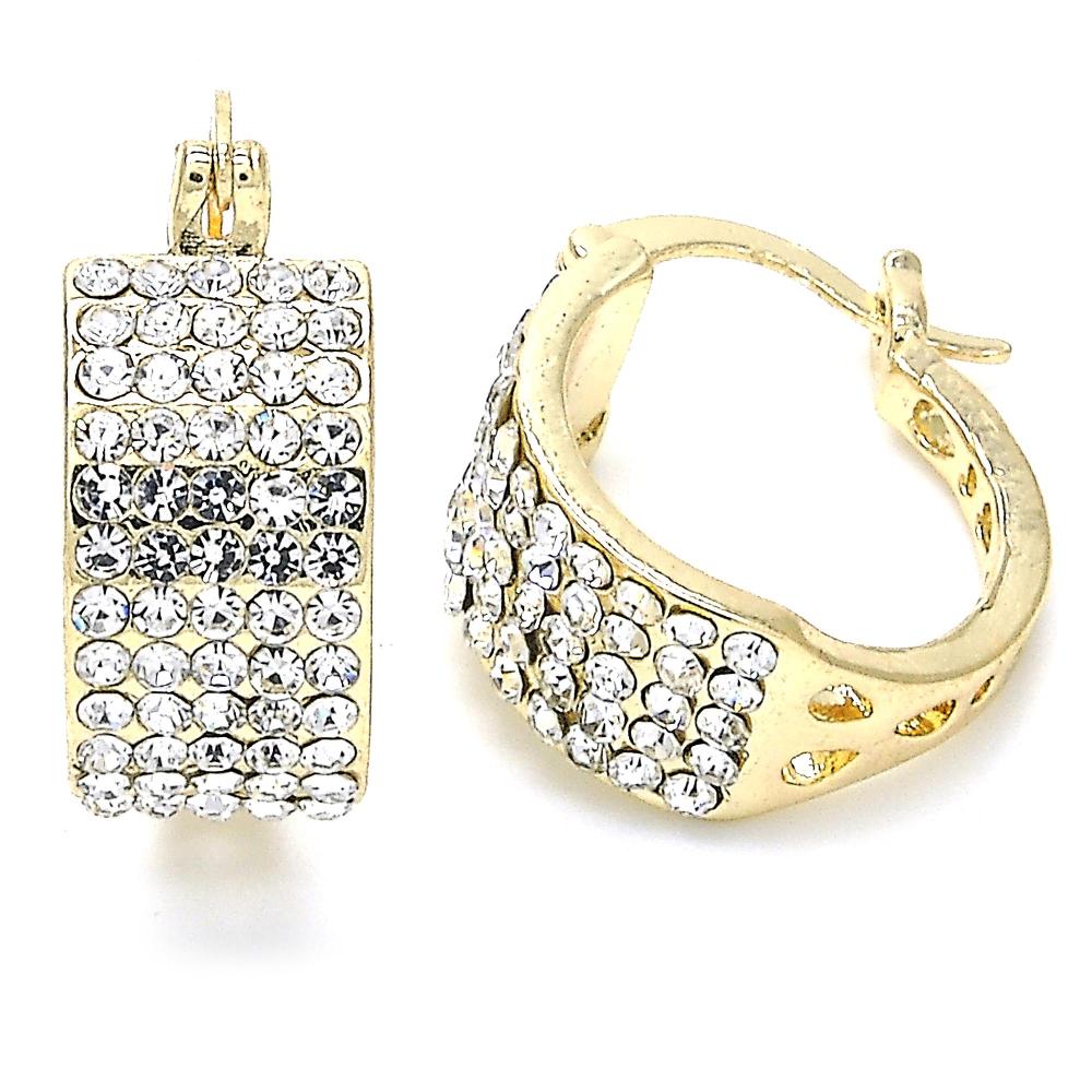 Argolla Gold filled Huggie Cristales