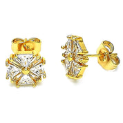 Arete Gold filled Stud Flor