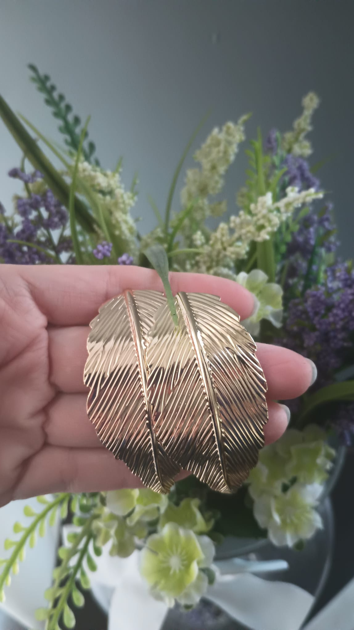 Arete Gold filled Hoja