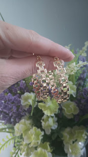 Argolla Gold filled Huggie Dorada