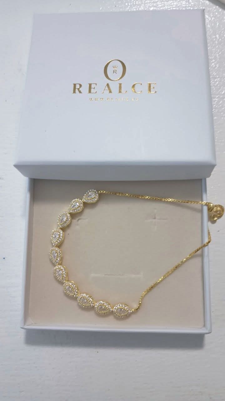 Pulsera Plata 925 Ajustable Circonias cz