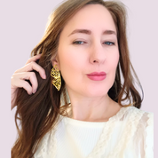 Aretes Gold filled Mariposa.