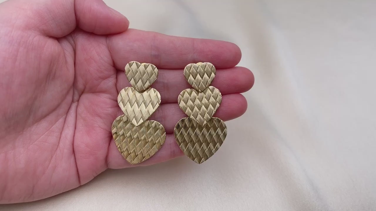 Aretes Gold filled Corazones